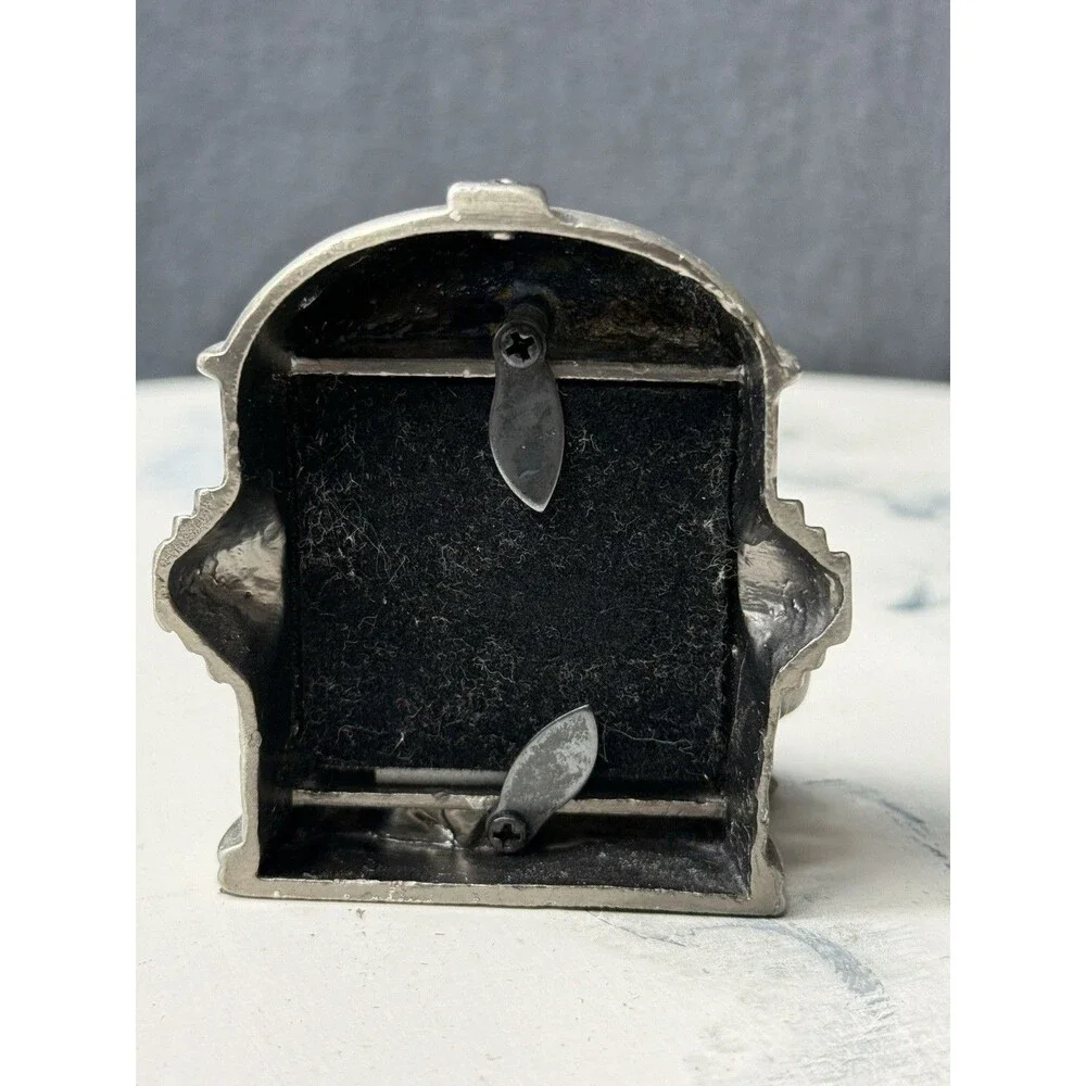 Vintage Concepts In Time Pewter Mini Dog Picture Frame Silver Tone Pewter 1980s
